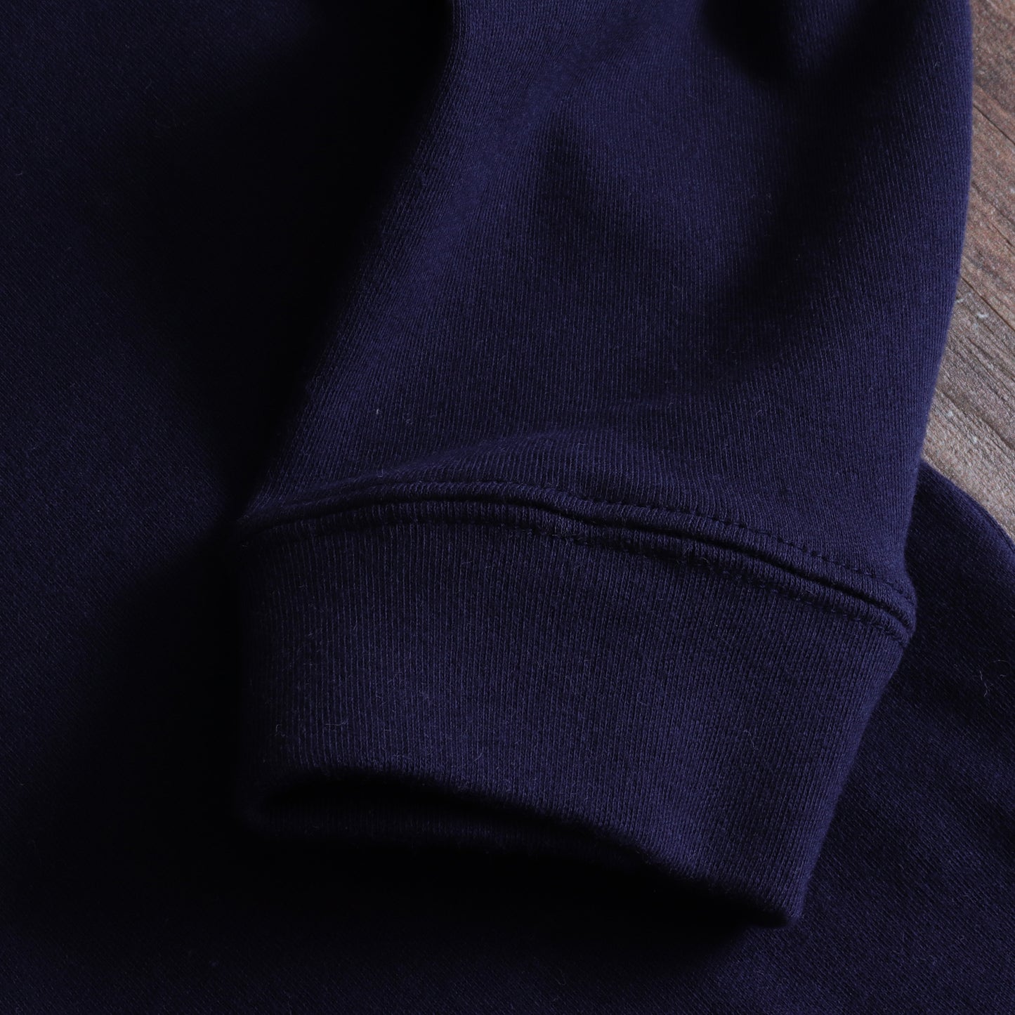 スムースニット長袖Tシャツ (Navy)