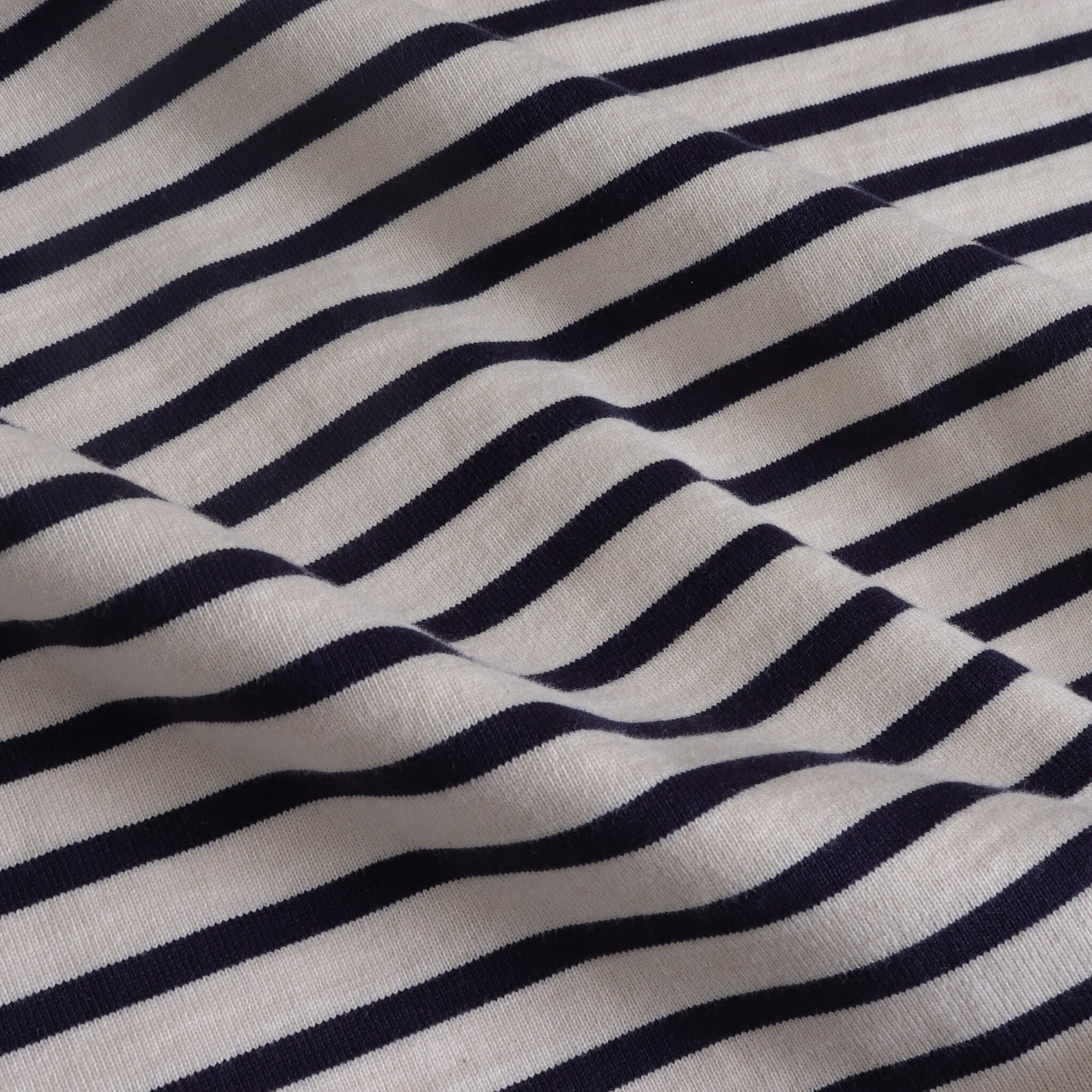 ボートネックボーダー長袖Tシャツ(Navy)