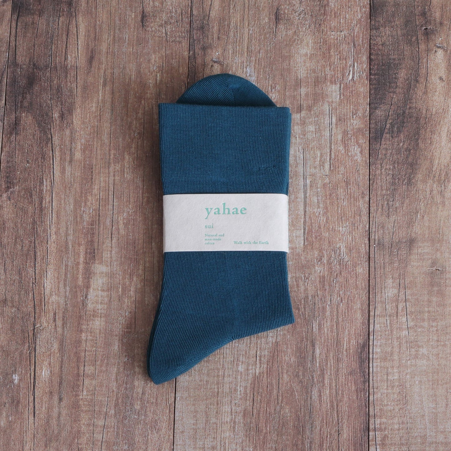 オーガニックコットンゴムなしソックス/日本製(グリーン)