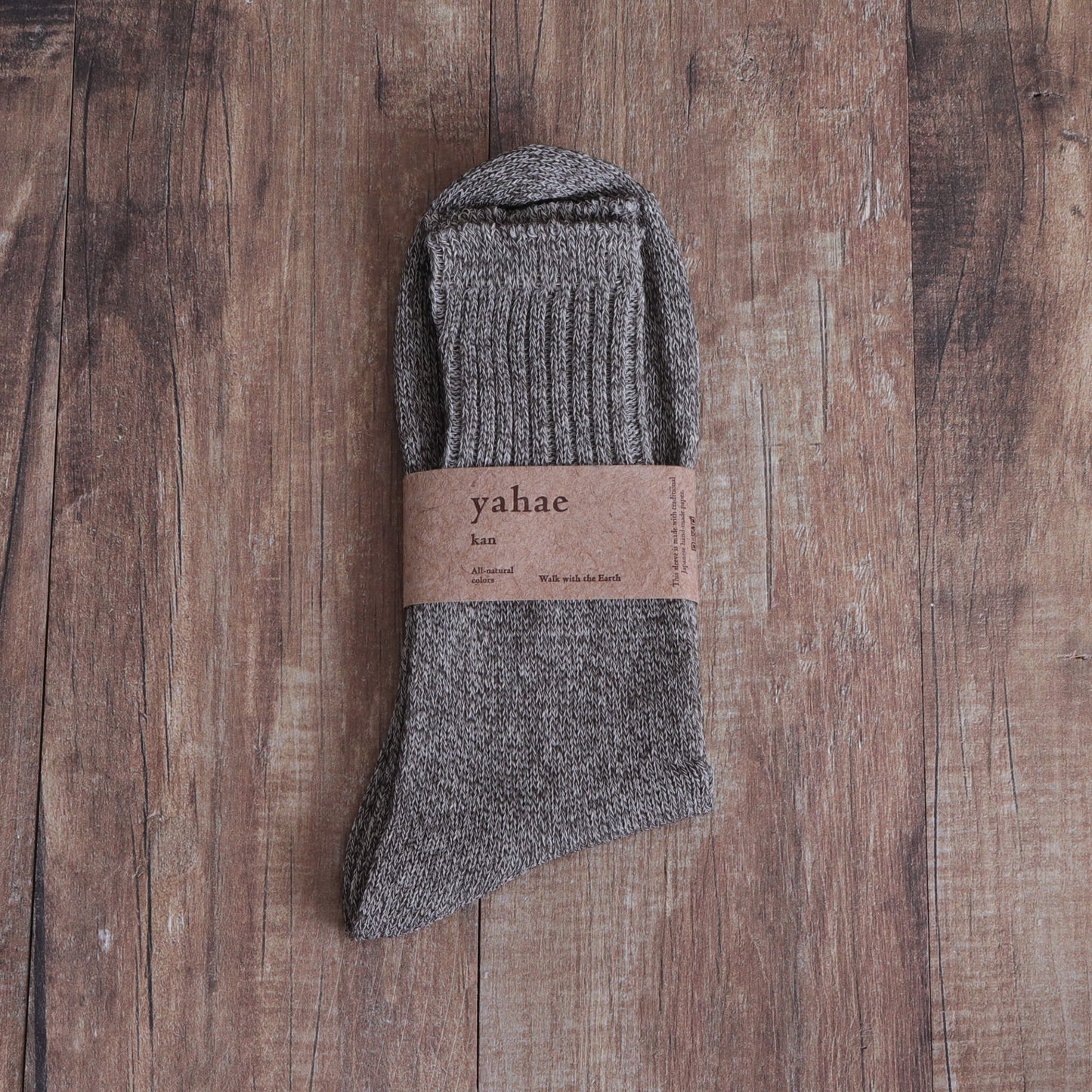 和紙オーガニックコットンアンクルソックス/日本製(グレー)