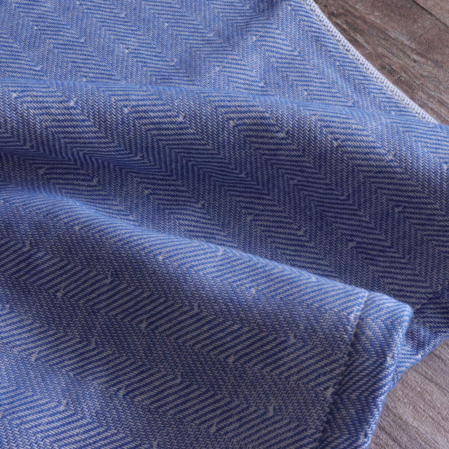 ガーゼオーガニックバスタオルとハンドタオルのギフトセット/ブルー