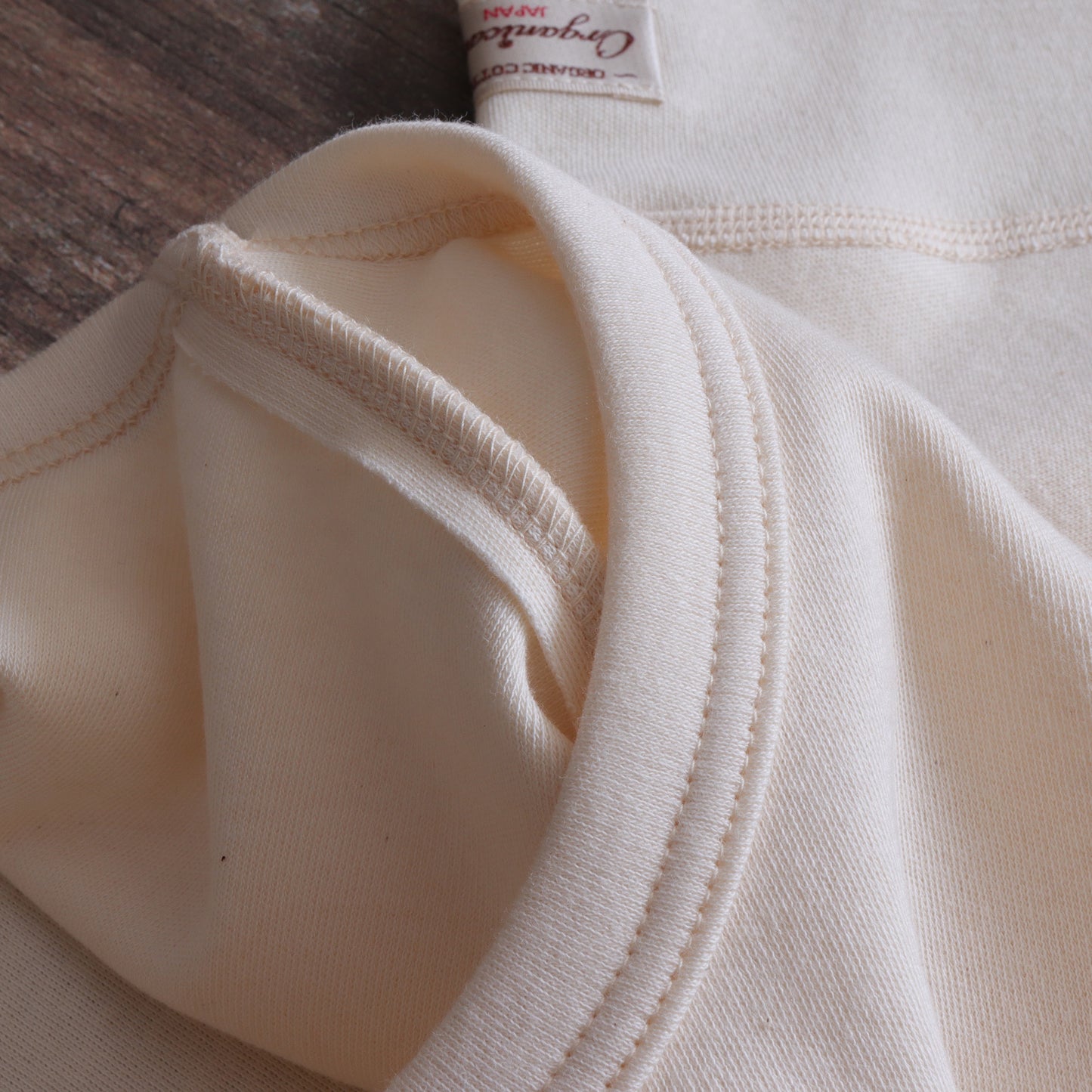 スムースニット半袖Tシャツ(Creem White)