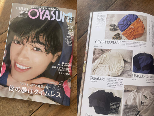 FINEBOYS+plus OYASUMIに掲載されました