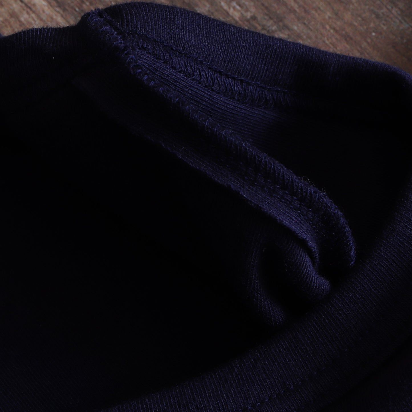 スムースニット長袖Tシャツ （Navy）