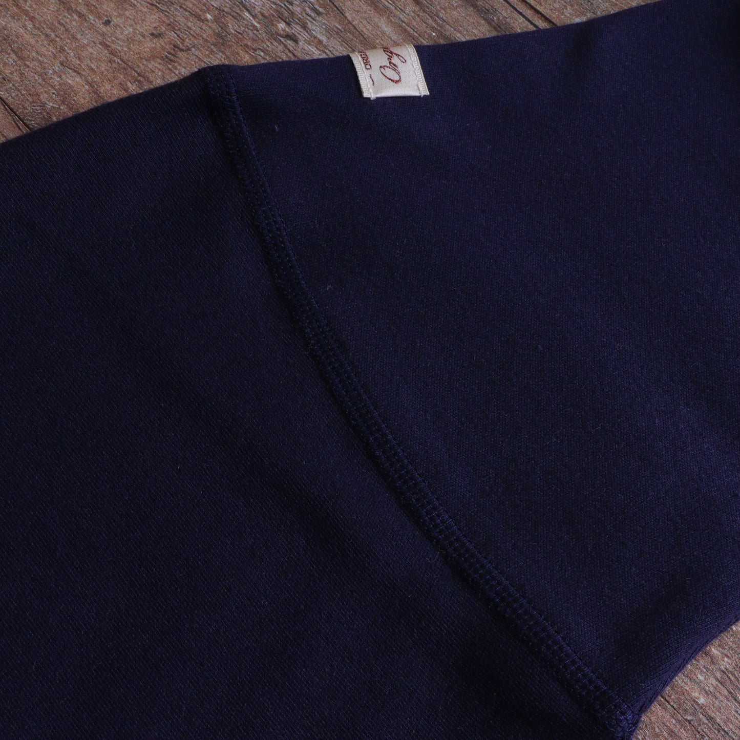スムースニット長袖Tシャツ （Navy）