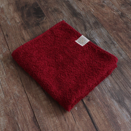 オーガニックコットンハンドタオル (Red)