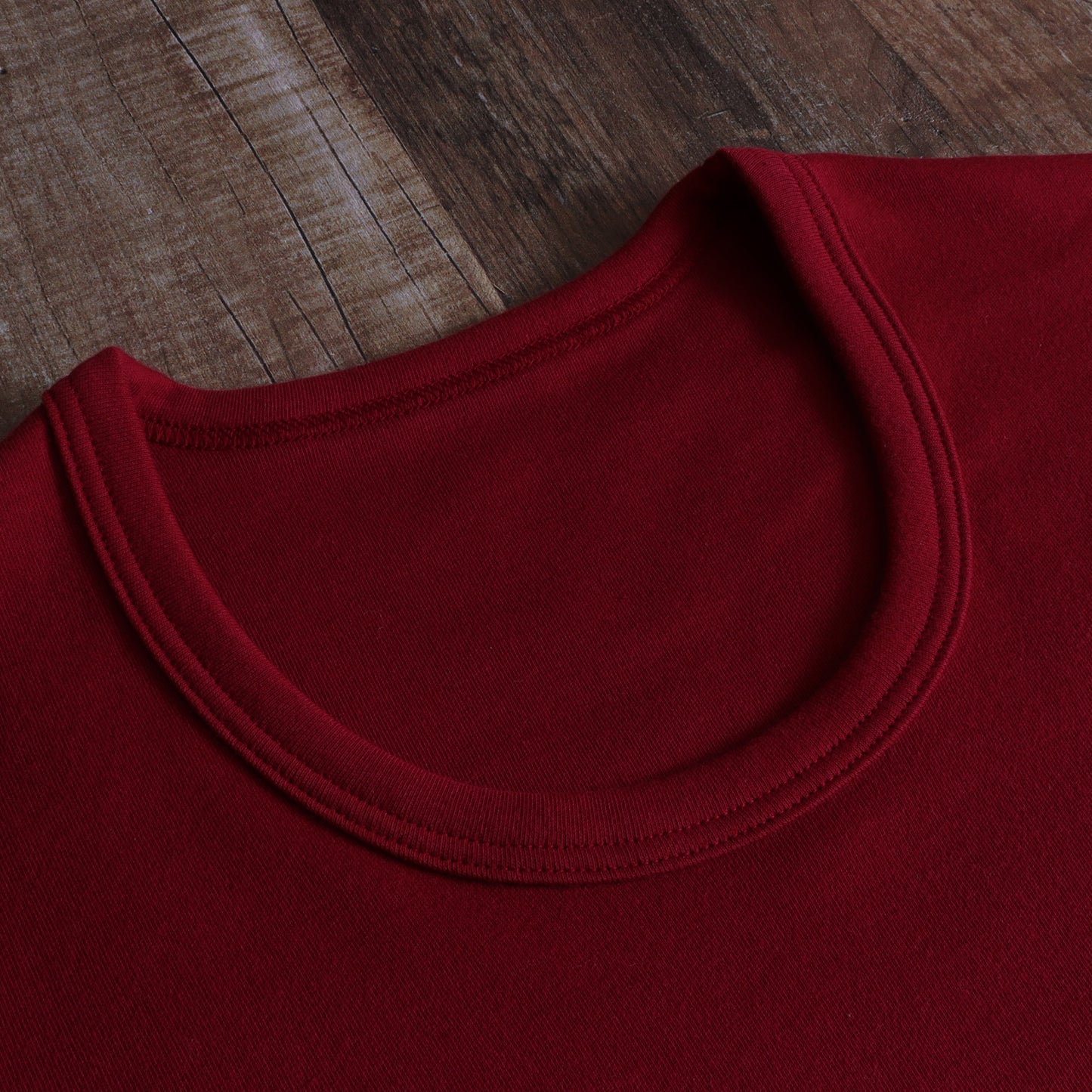 スムースニット半袖Tシャツ（Red）